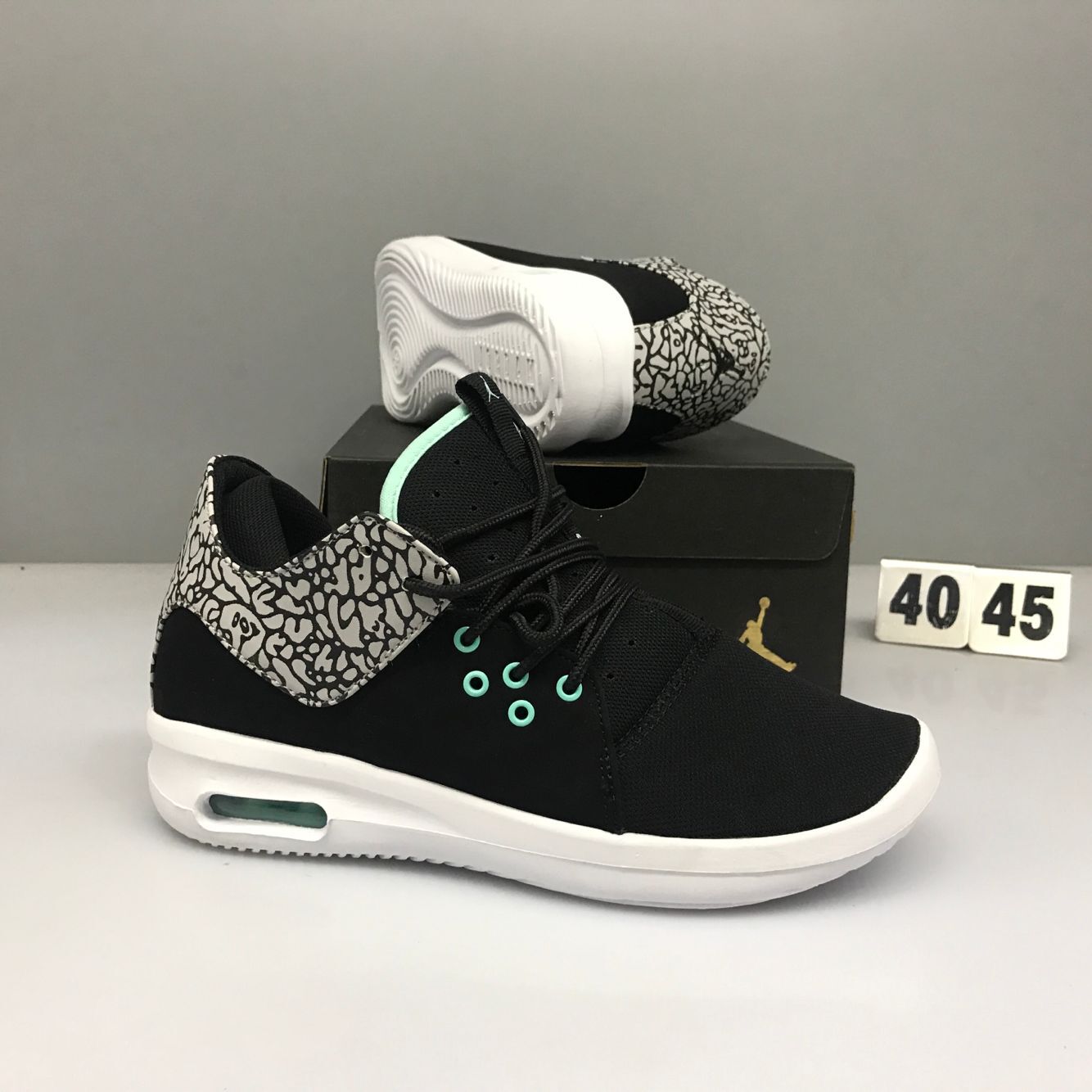Nike Jordan Flight Fresh White Grey Jade Shoes